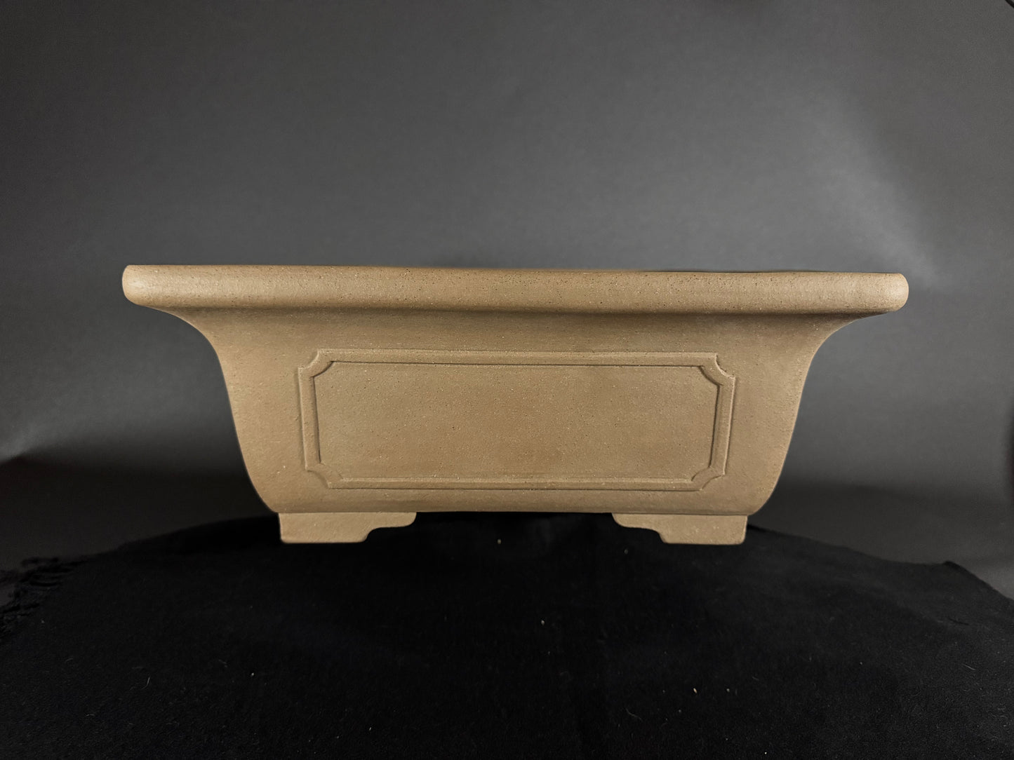 SENZAN, Tokoname, 47.0 Rectangle; Unglazed; Momo no hana / Peach Bloosom Clay.