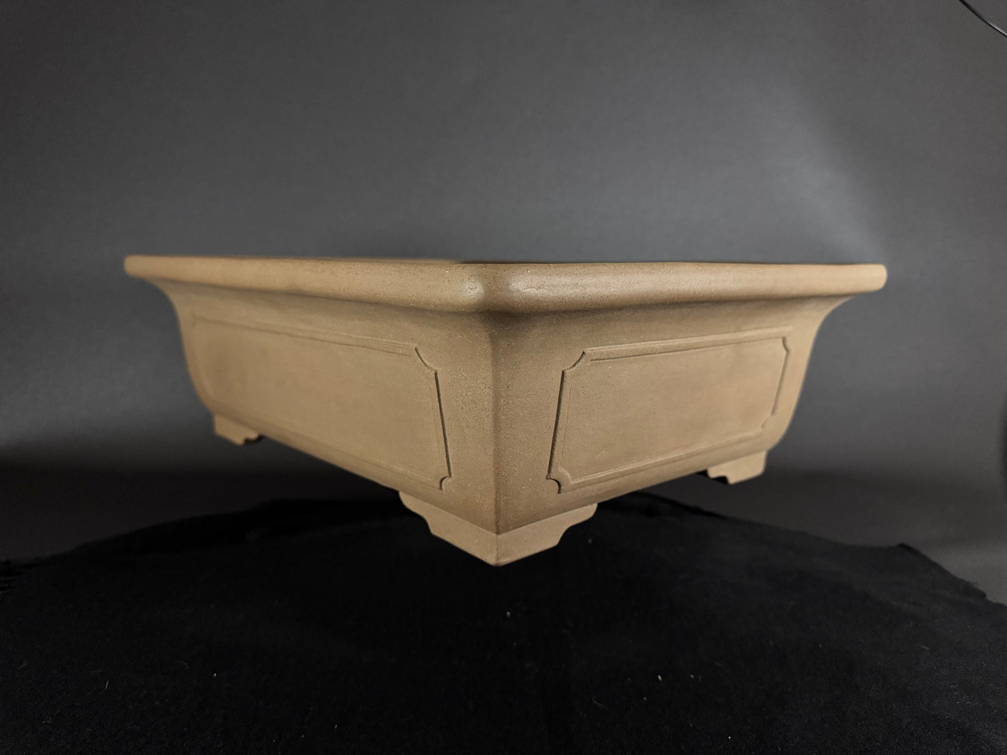 SENZAN, Tokoname, 47.0 Rectangle; Unglazed; Momo no hana / Peach Bloosom Clay.