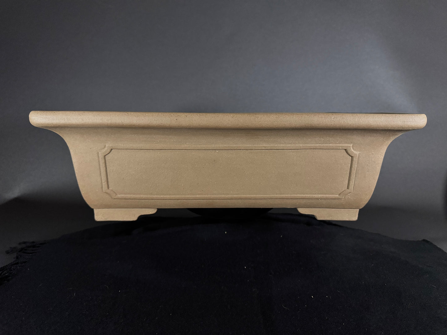 SENZAN, Tokoname, 47.0 Rectangle; Unglazed; Momo no hana / Peach Bloosom Clay.