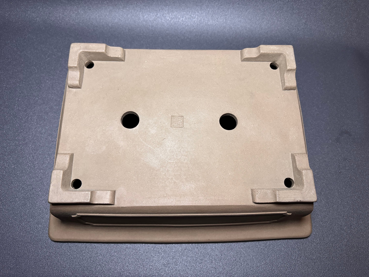 SENZAN, Tokoname, 47.0 Rectangle; Unglazed; Momo no hana / Peach Bloosom Clay.