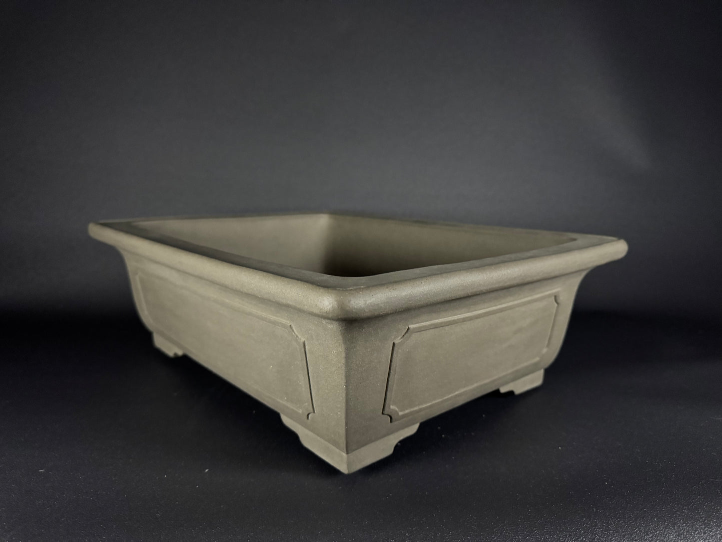 SENZAN, Tokoname, 47.5 Rectangle; Unglazed; Raitogure / Light Grey Clay