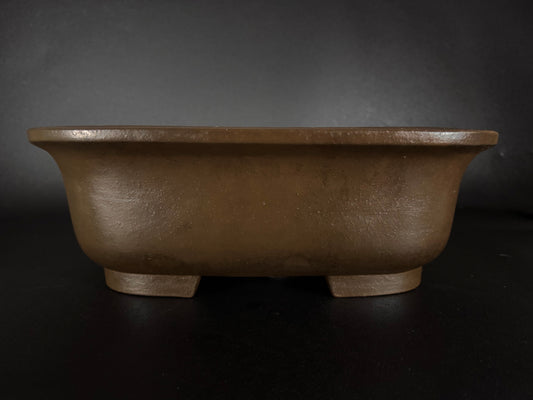 AKIRA SHOUZAN – 2nd Generation Watanabe Fumikazu (Jokousan) – 常滑 – Rectangular, Unglazed Bonsai Pot