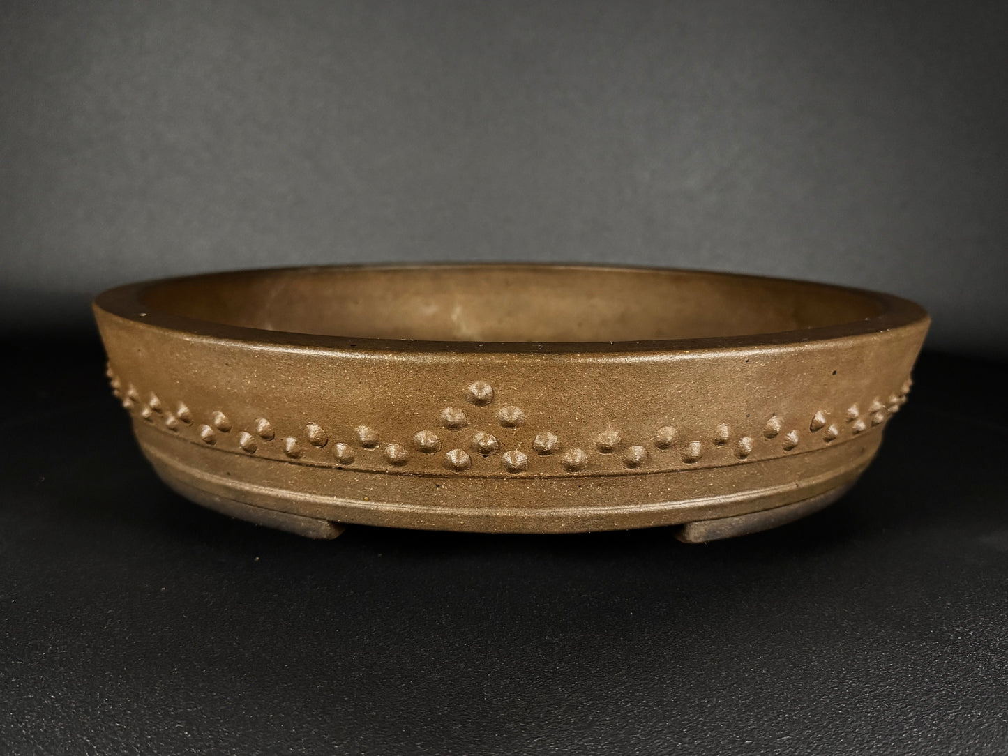 SHOZAN Watanabe, (渡辺松山) - 常滑 - 40.0cm Round Drum (太鼓形・丸鉢) Unglazed (無釉) On Hold