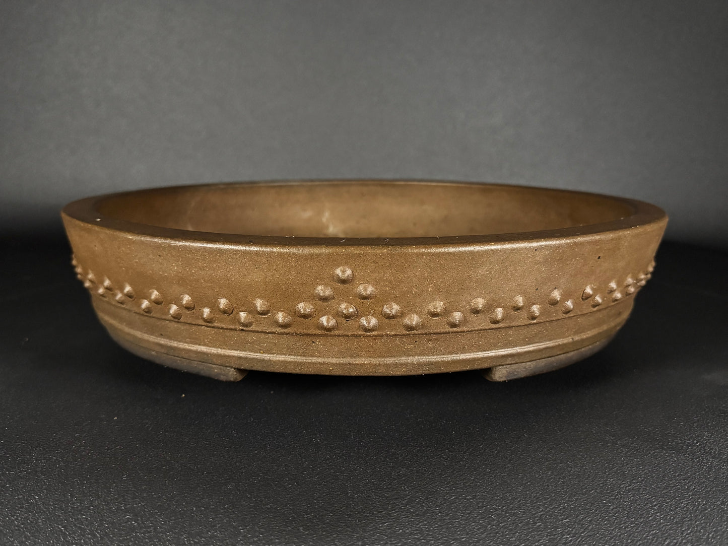 SHOZAN Watanabe, (渡辺松山) - 常滑 - 40.0cm Round Drum (太鼓形・丸鉢) Unglazed (無釉) On Hold