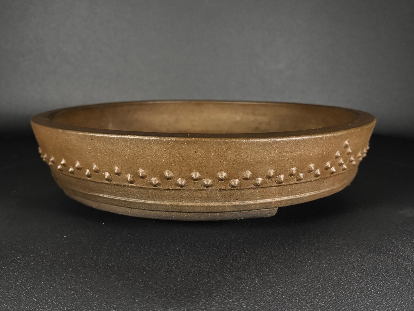 SHOZAN Watanabe, (渡辺松山) - 常滑 - 40.0cm Round Drum (太鼓形・丸鉢) Unglazed (無釉) On Hold