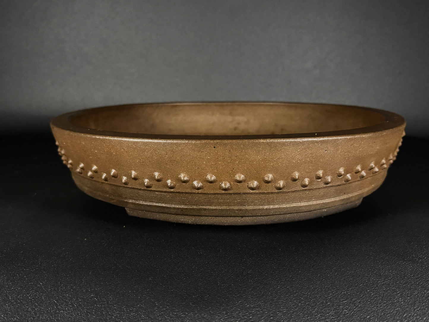 SHOZAN Watanabe, (渡辺松山) - 常滑 - 40.0cm Round Drum (太鼓形・丸鉢) Unglazed (無釉) On Hold
