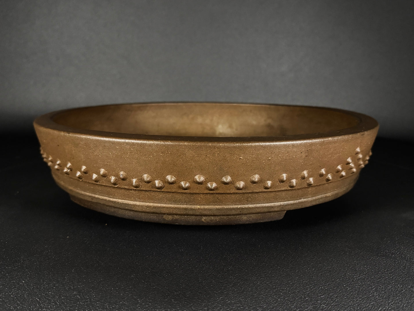 SHOZAN Watanabe, (渡辺松山) - 常滑 - 40.0cm Round Drum (太鼓形・丸鉢) Unglazed (無釉) On Hold