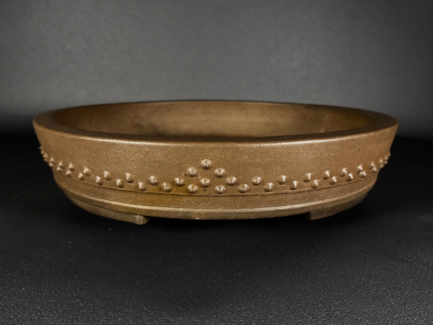 SHOZAN Watanabe, (渡辺松山) - 常滑 - 40.0cm Round Drum (太鼓形・丸鉢) Unglazed (無釉) On Hold
