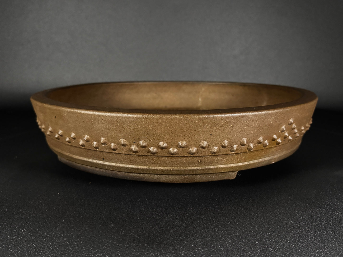 SHOZAN Watanabe, (渡辺松山) - 常滑 - 40.0cm Round Drum (太鼓形・丸鉢) Unglazed (無釉) On Hold