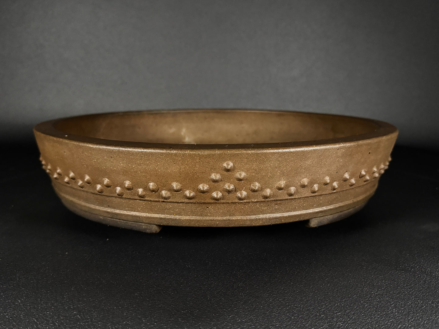SHOZAN Watanabe, (渡辺松山) - 常滑 - 40.0cm Round Drum (太鼓形・丸鉢) Unglazed (無釉) On Hold