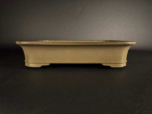 KEIZAN Hisada 久山 桂山 - 常滑 –37.8cm Rectangular unglazed Flared-corners