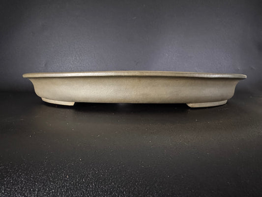 Seibun 清文 — Tokoname, Aichi（常滑市）— 57.6cm Oval Unglazed Bonsai Pot（楕円鉢・無釉）