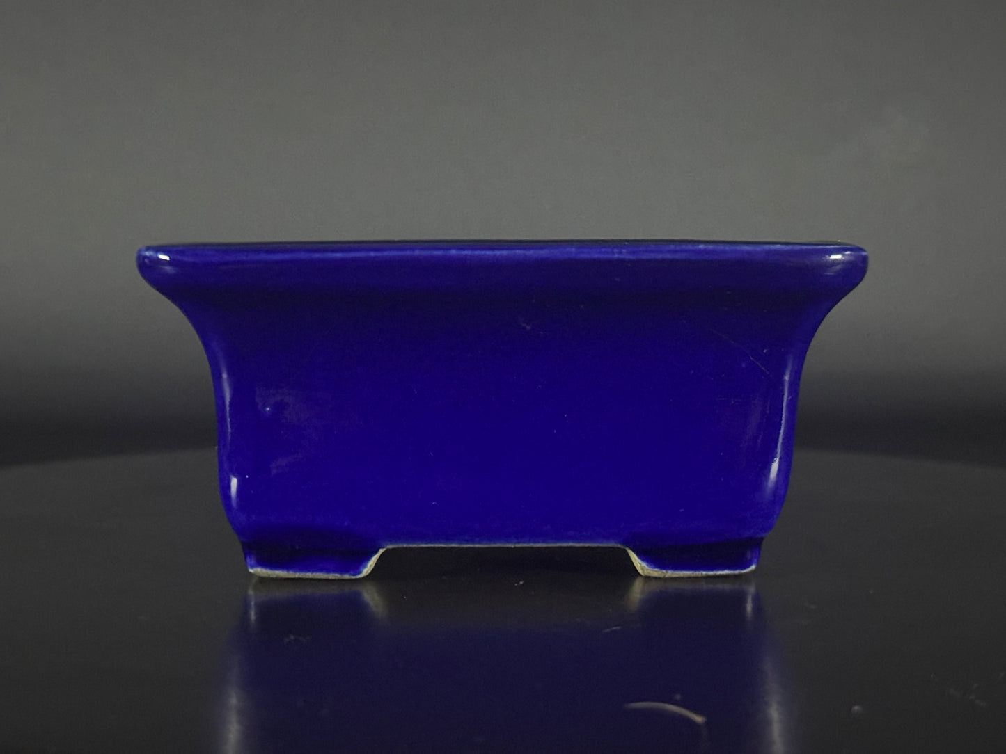 TERAHATA 2nd Gen ( Terahata Satomi 寺幡 サトミ ) - 常滑 –  17.0cm Rectangular glazed cobalt blue