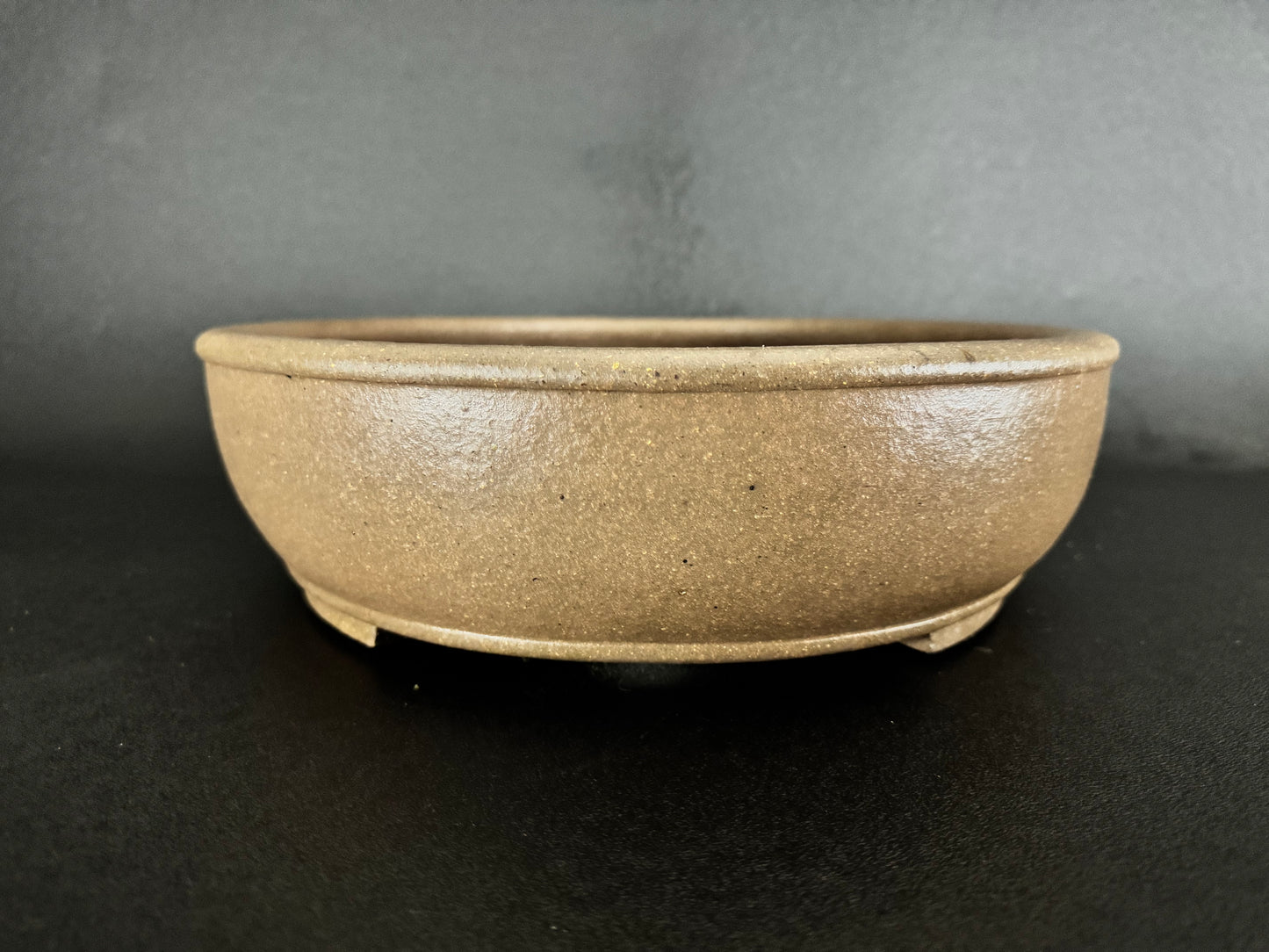 YAMAAKI 2nd Generation, Kataoka Sadamitsu / Koshosen 小松泉 - Tokoname 常滑 - 45.1cm Oval Pear-Skin Unglazed Bonsai Pot 梨皮泥楕円鉢