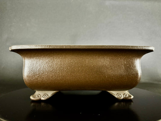 KEIZAN HISADA 久山 桂山 - Seal only 印のみ - 常滑 - 27.7cm Rectangular Unglazed 楕円形 無釉