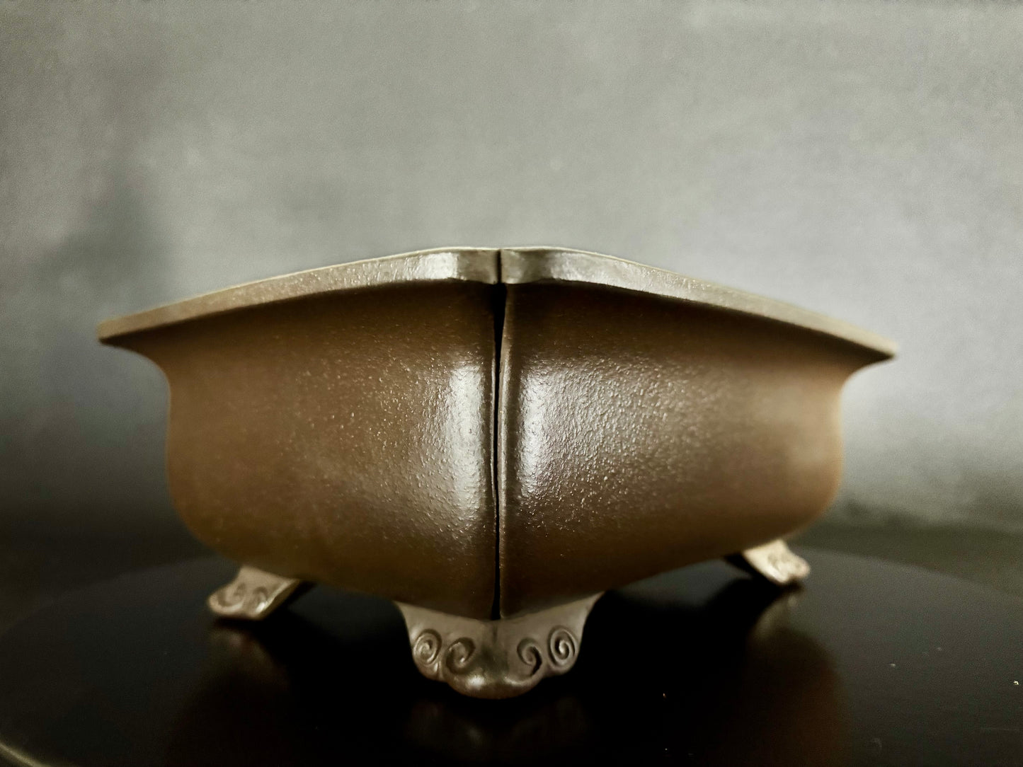 KEIZAN HISADA 久山 桂山 - Seal only 印のみ - 常滑 - 27.7cm Rectangular Unglazed 楕円形 無釉