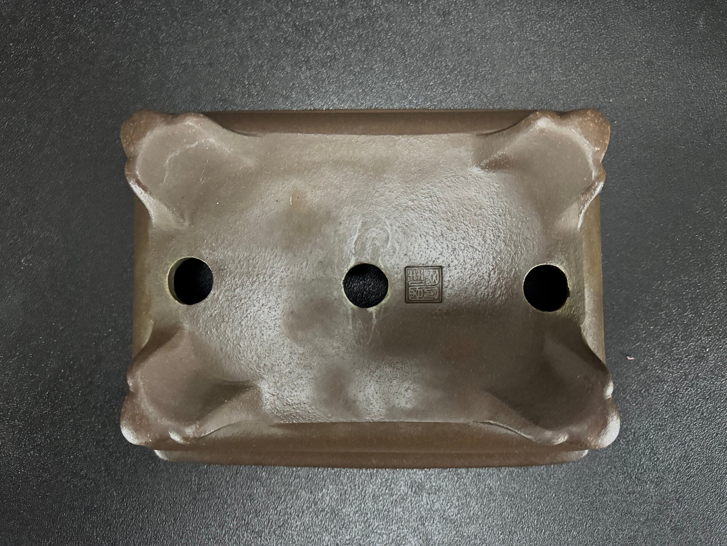 KEIZAN HISADA 久山 桂山 - Seal only 印のみ - 常滑 - 27.7cm Rectangular Unglazed 楕円形 無釉