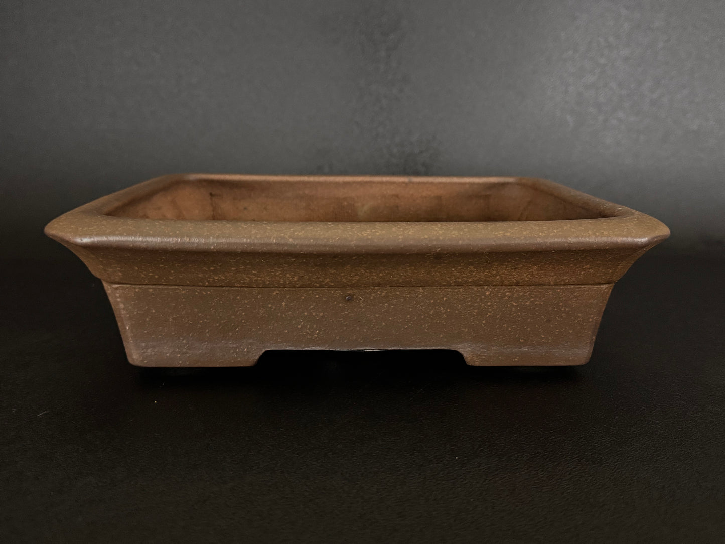TOUHOU (陶峰) Hand signed 爪描き - 常滑 - 30.0cm Rectangle (長方鉢) Unglazed 無釉