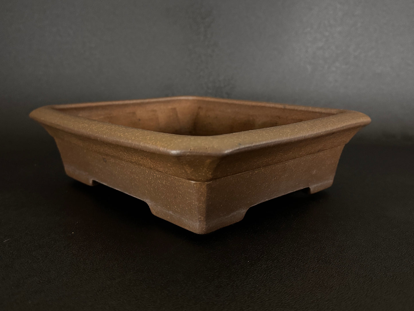 TOUHOU (陶峰) Hand signed 爪描き - 常滑 - 30.0cm Rectangle (長方鉢) Unglazed 無釉