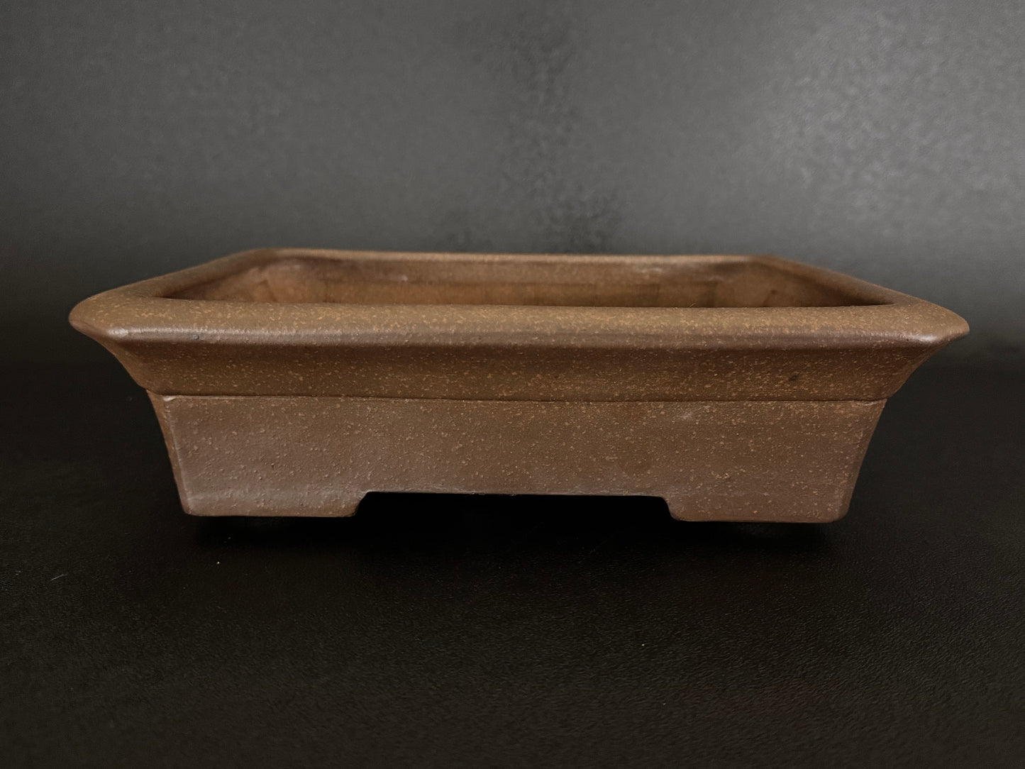 TOUHOU (陶峰) Hand signed 爪描き - 常滑 - 30.0cm Rectangle (長方鉢) Unglazed 無釉