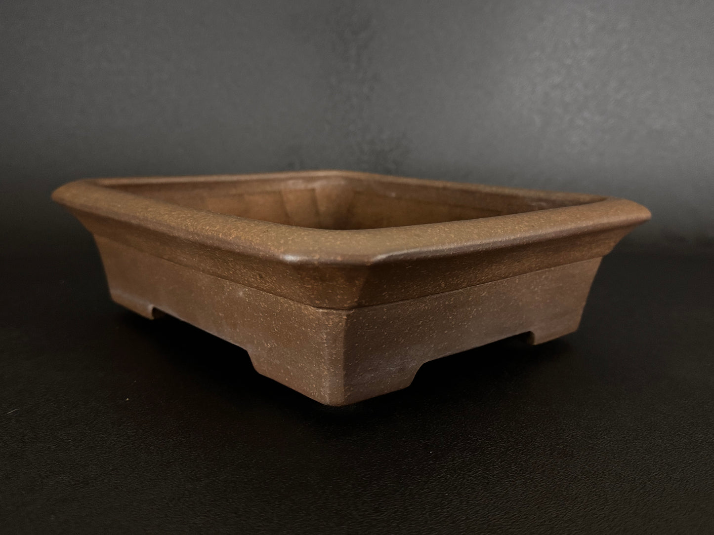 TOUHOU (陶峰) Hand signed 爪描き - 常滑 - 30.0cm Rectangle (長方鉢) Unglazed 無釉