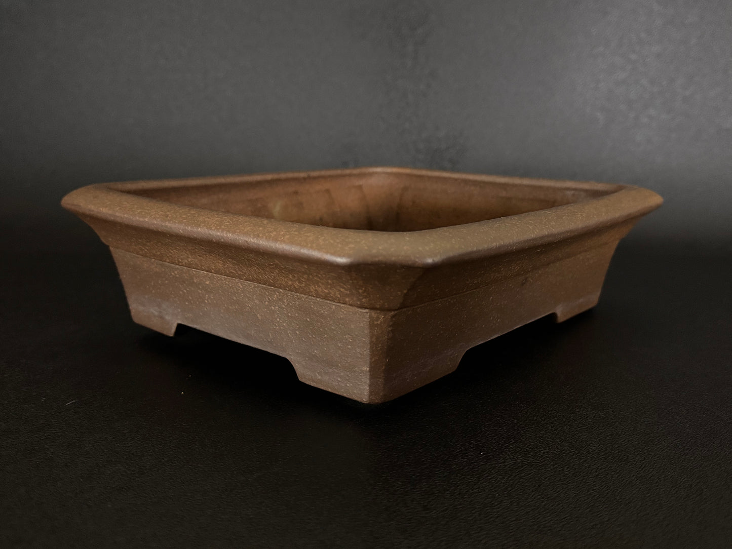 TOUHOU (陶峰) Hand signed 爪描き - 常滑 - 30.0cm Rectangle (長方鉢) Unglazed 無釉