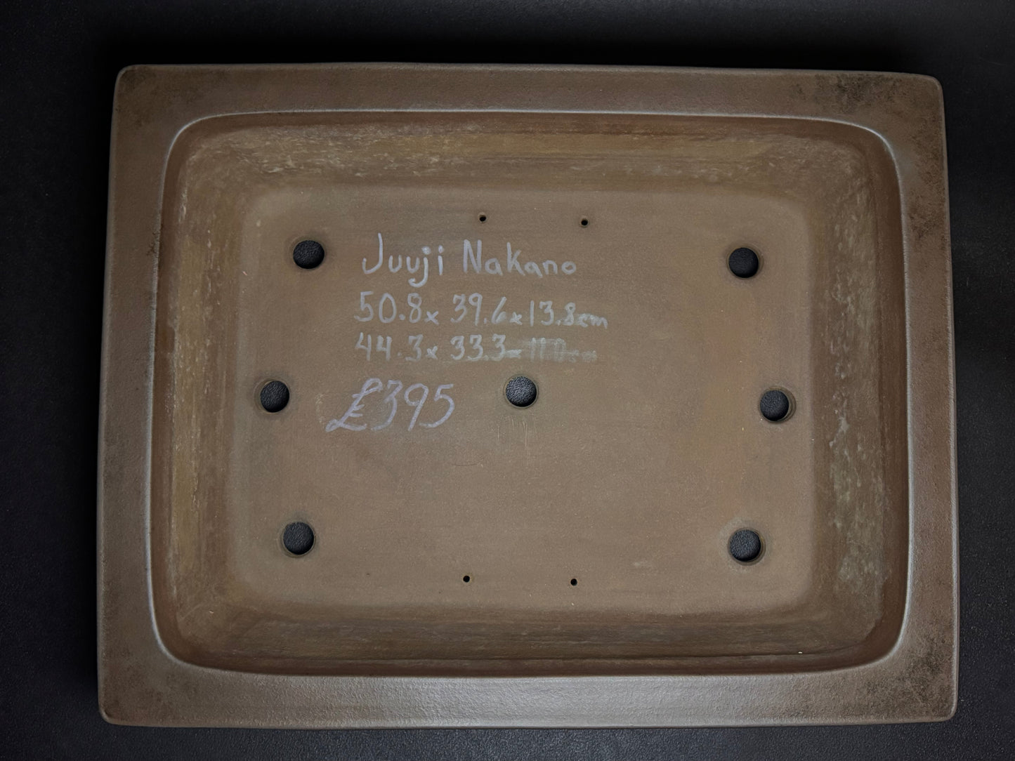 GYOZAN 2nd Gen (Yuuji Nakano 中野 裕二 )"Seal only 印のみ" - 常滑 - 50.8cm  Rectangular Unglazed (長方形 無釉)