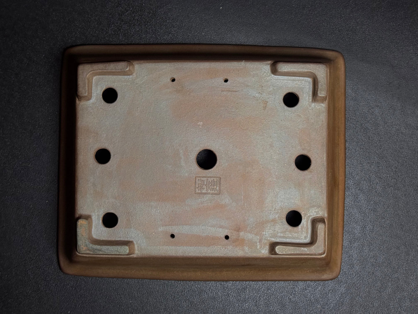 GYOZAN 2nd Gen (Yuuji Nakano 中野 裕二 )"Seal only 印のみ" - 常滑 - 34.4cm  Rectangular Unglazed (長方形 無釉)