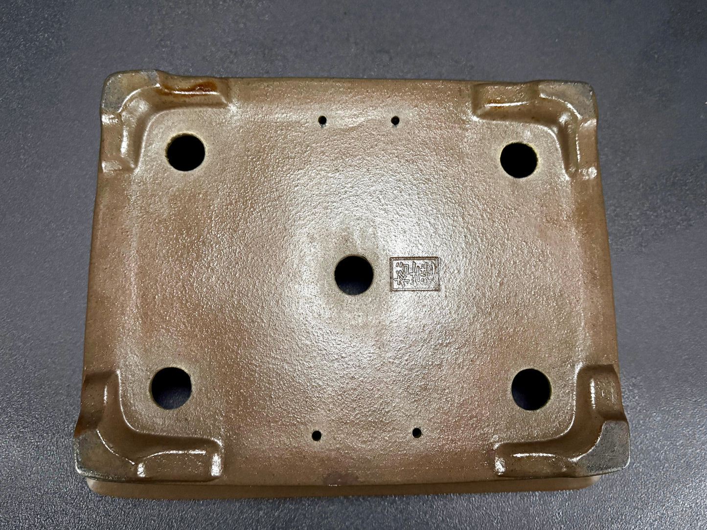 GYOZAN 2nd Gen (Yuuji Nakano 中野 裕二 )"Seal only 印のみ" - 常滑 - 33.8  Rectangular Unglazed (長方形 無釉)