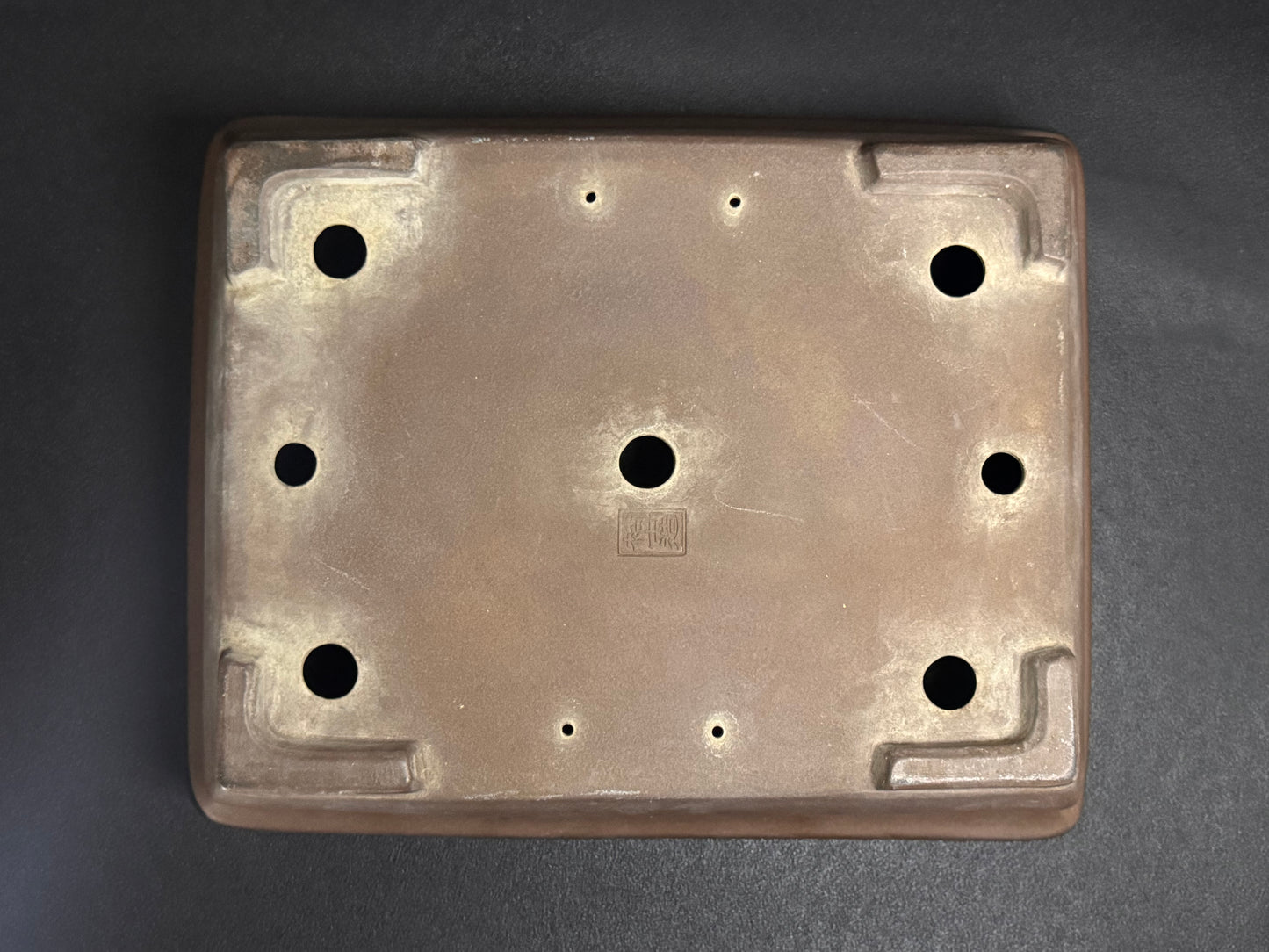 GYOZAN 2nd Gen (Yuuji Nakano 中野 裕二 )"Seal only 印のみ" - 常滑 - 41.2cm  Rectangular Unglazed (長方形 無釉)