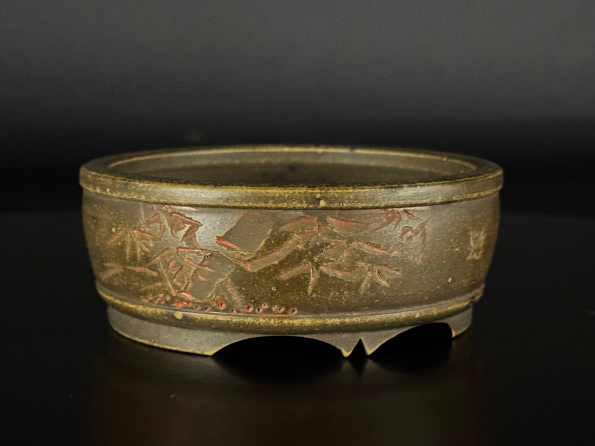 Mizukami Sataro (水上佐太郎) – Tokoname 常滑市 – 9.5cm Round 丸鉢 – Unglazed Yakishime 無釉焼締