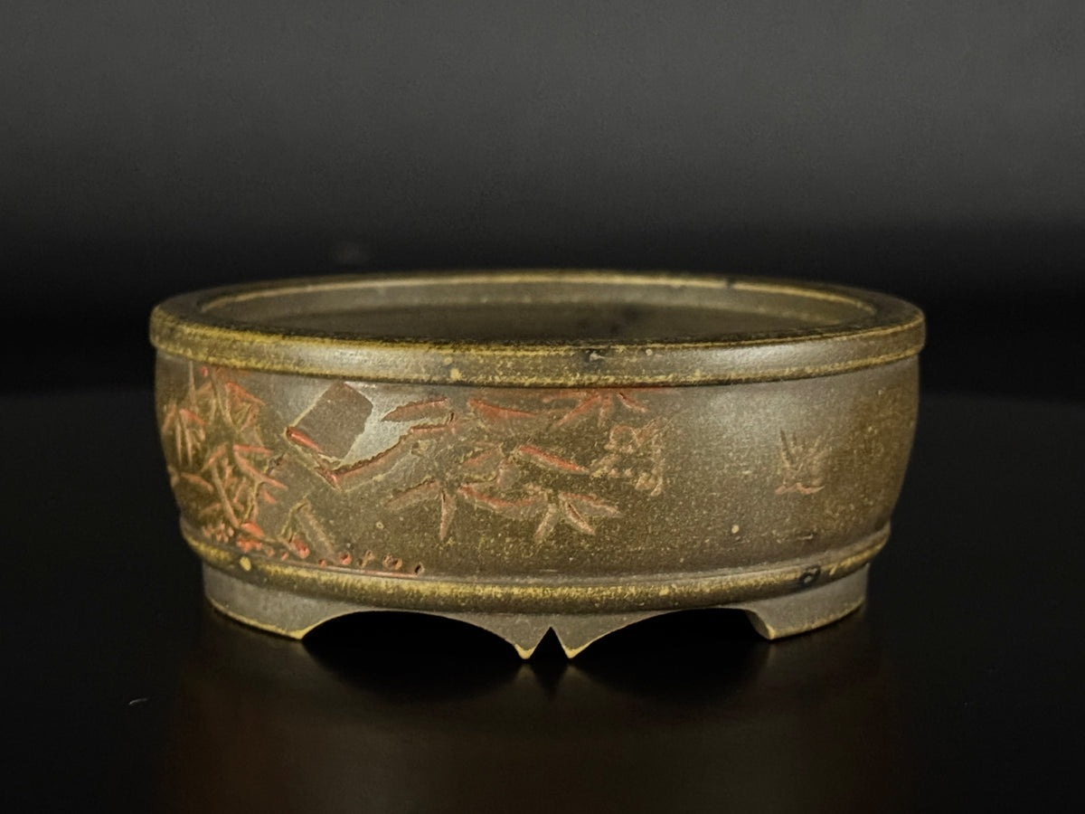 Mizukami Sataro (水上佐太郎) – Tokoname 常滑市 – 9.5cm Round 丸鉢 – Unglazed Yakishime 無釉焼締