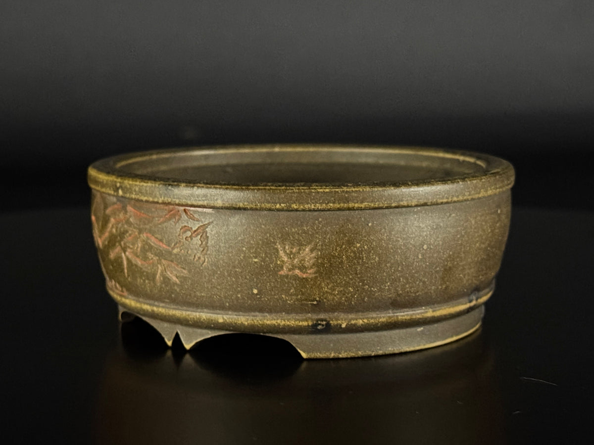 Mizukami Sataro (水上佐太郎) – Tokoname 常滑市 – 9.5cm Round 丸鉢 – Unglazed Yakishime 無釉焼締