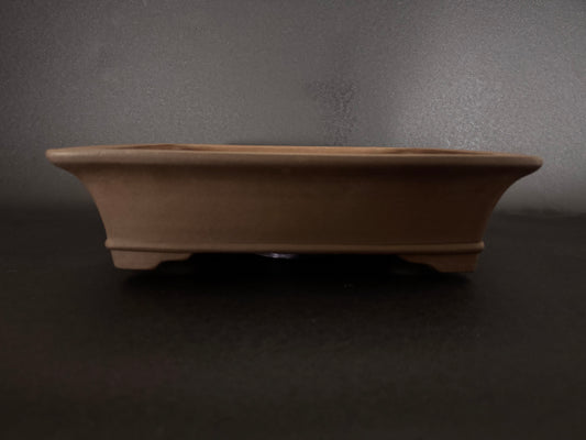 GYOZAN 2nd Gen (Yuuji Nakano 中野 裕二 )"Seal only 印のみ" - 常滑 - 41.5cm  Rectangular Unglazed (長方形 無釉)