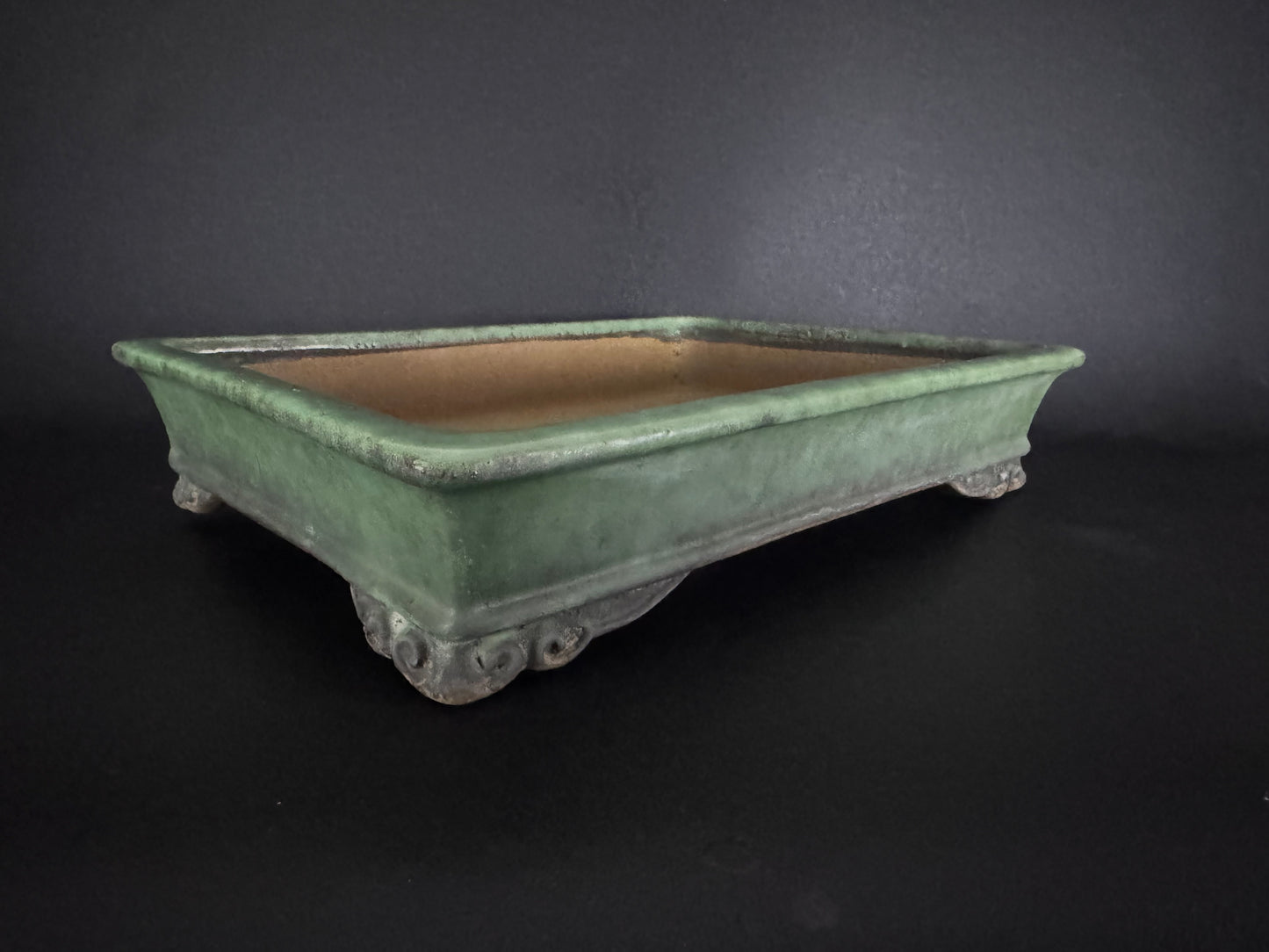 Yoshimura Shuho 吉村秀峰 – 常滑市 – 47.2 cm Rectangular 隅切長方形 – Glazed 釉薬鉢