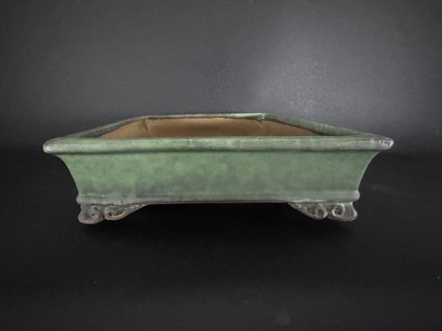 Yoshimura Shuho 吉村秀峰 – 常滑市 – 47.2 cm Rectangular 隅切長方形 – Glazed 釉薬鉢