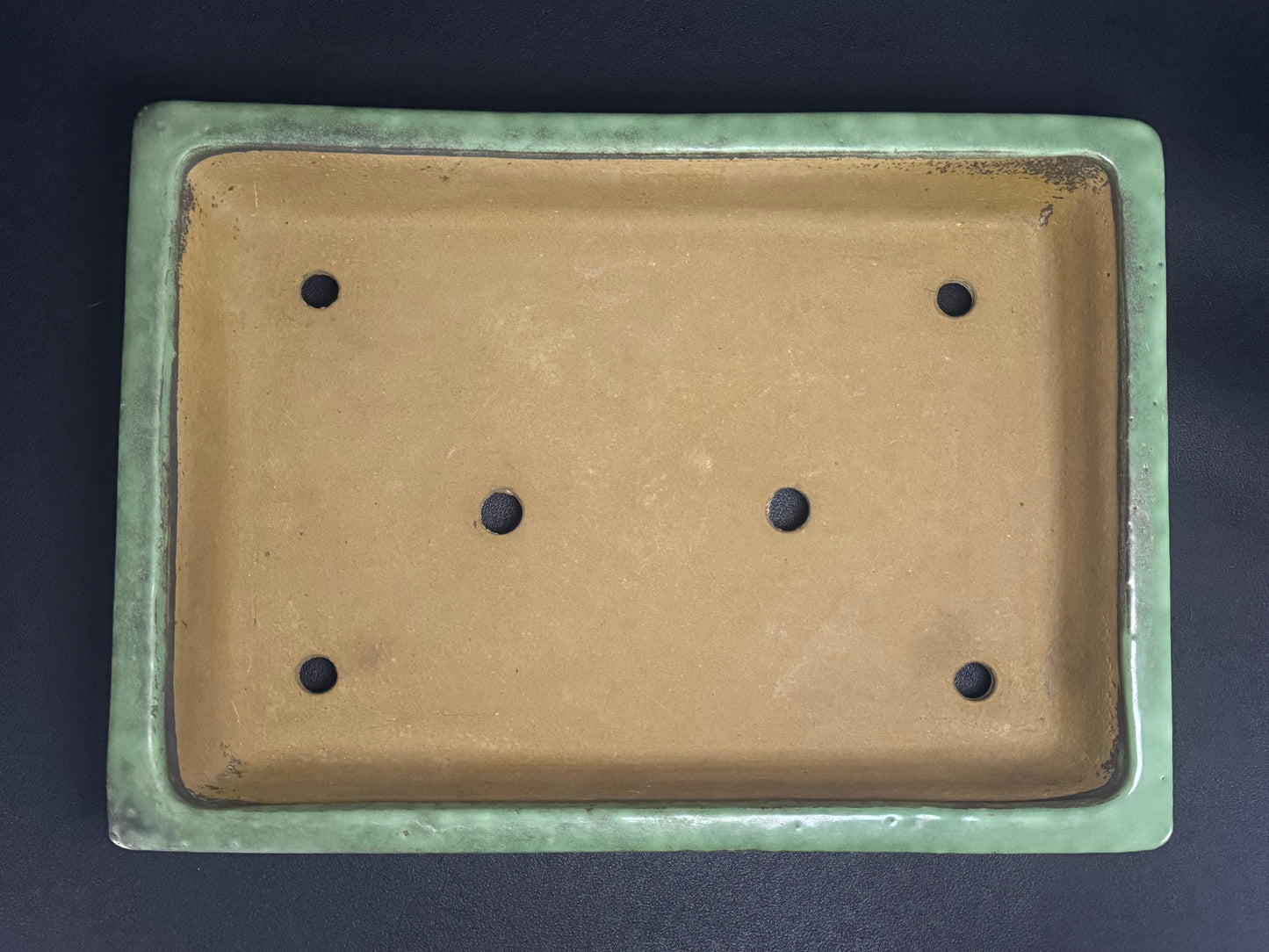 Yoshimura Shuho 吉村秀峰 – 常滑市 – 47.2 cm Rectangular 隅切長方形 – Glazed 釉薬鉢