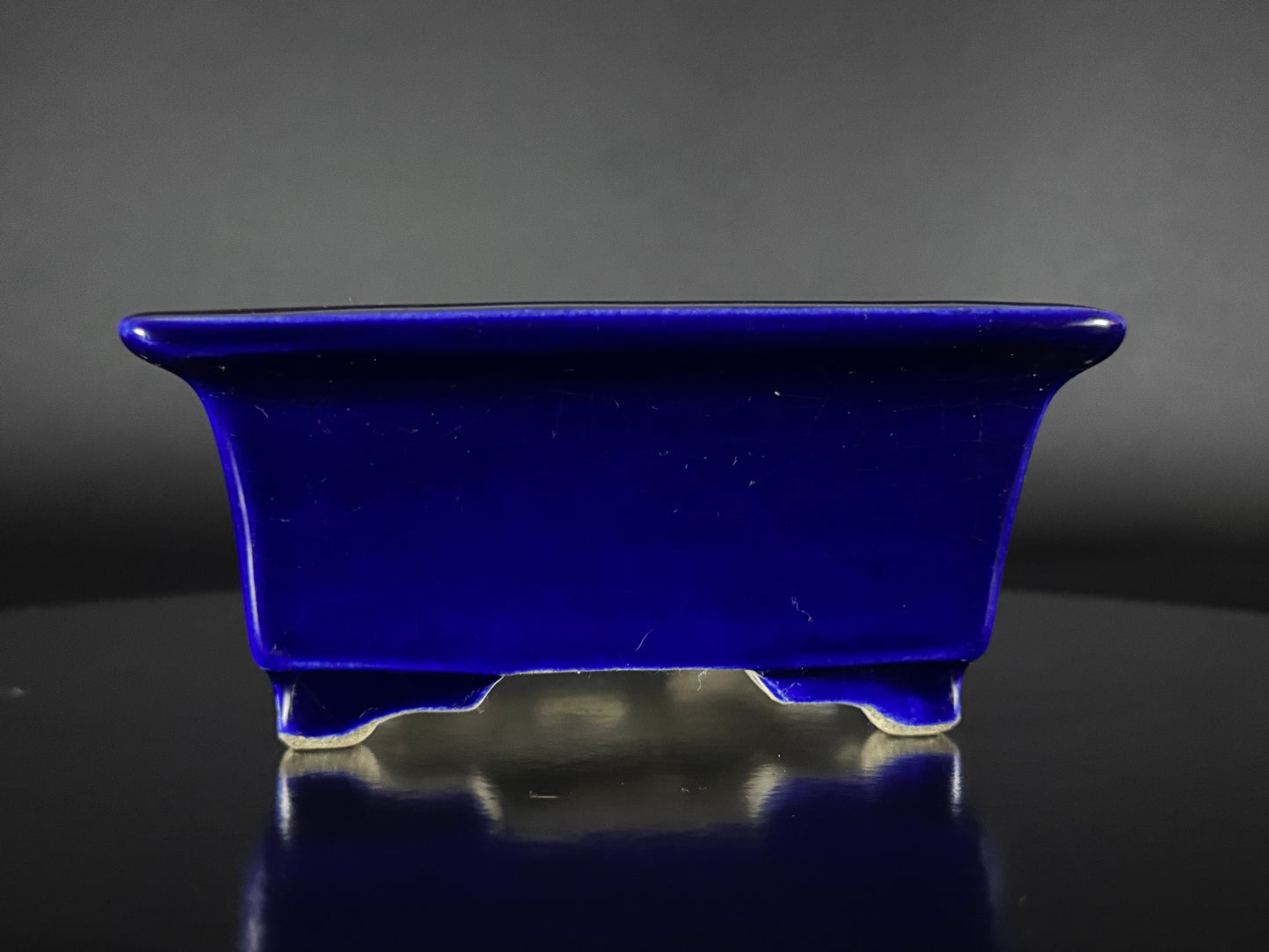 Satomi Terahata (寺幡サトミ) – 2nd Generation (二代) – 瀬戸市 – 14.7cm Rectangular Ruri Glazed (長方形 瑠璃釉)