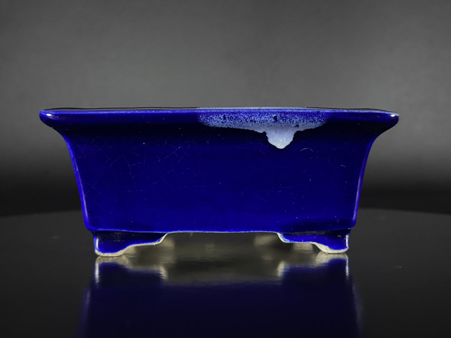 Satomi Terahata (寺幡サトミ) – 2nd Generation (二代) – 瀬戸市 – 14.7cm Rectangular Ruri Glazed (長方形 瑠璃釉)