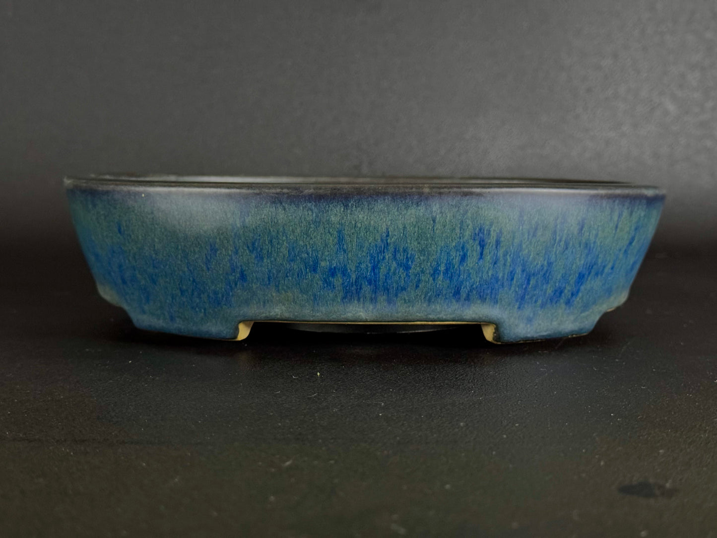YAMAFUSA 4th Generation KOIE 山房四代 鯉江 (aka SAMBO) – 常滑 – 27.7cm Oval Glazed Cucumber (楕円 胡瓜釉)
