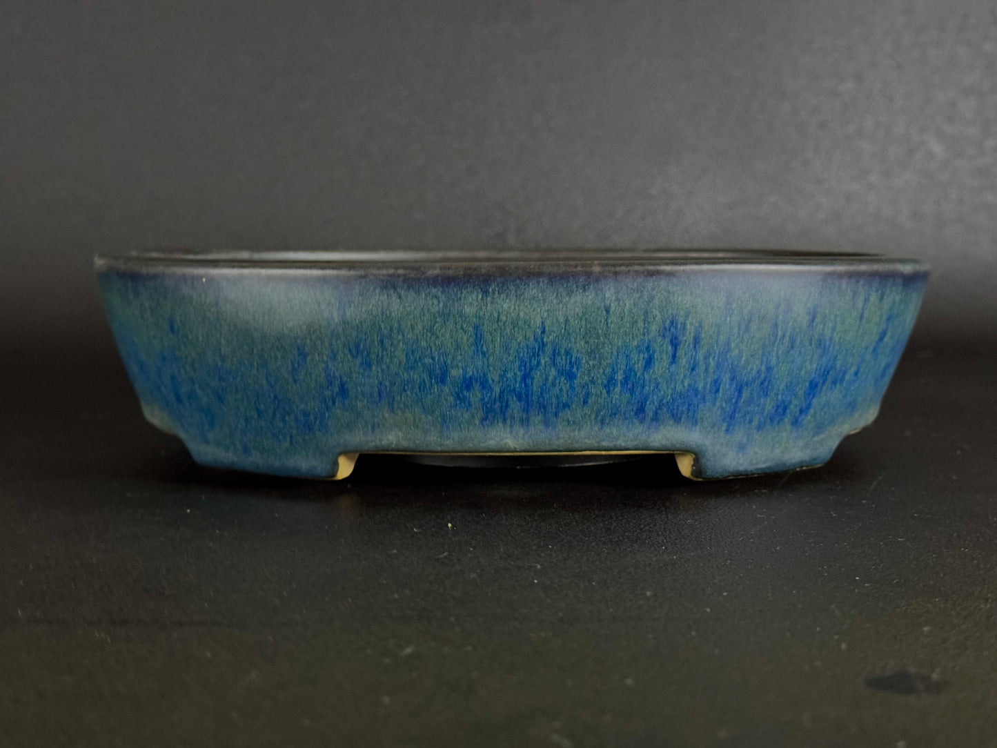 YAMAFUSA 4th Generation KOIE 山房四代 鯉江 (aka SAMBO) – 常滑 – 27.7cm Oval Glazed Cucumber (楕円 胡瓜釉)