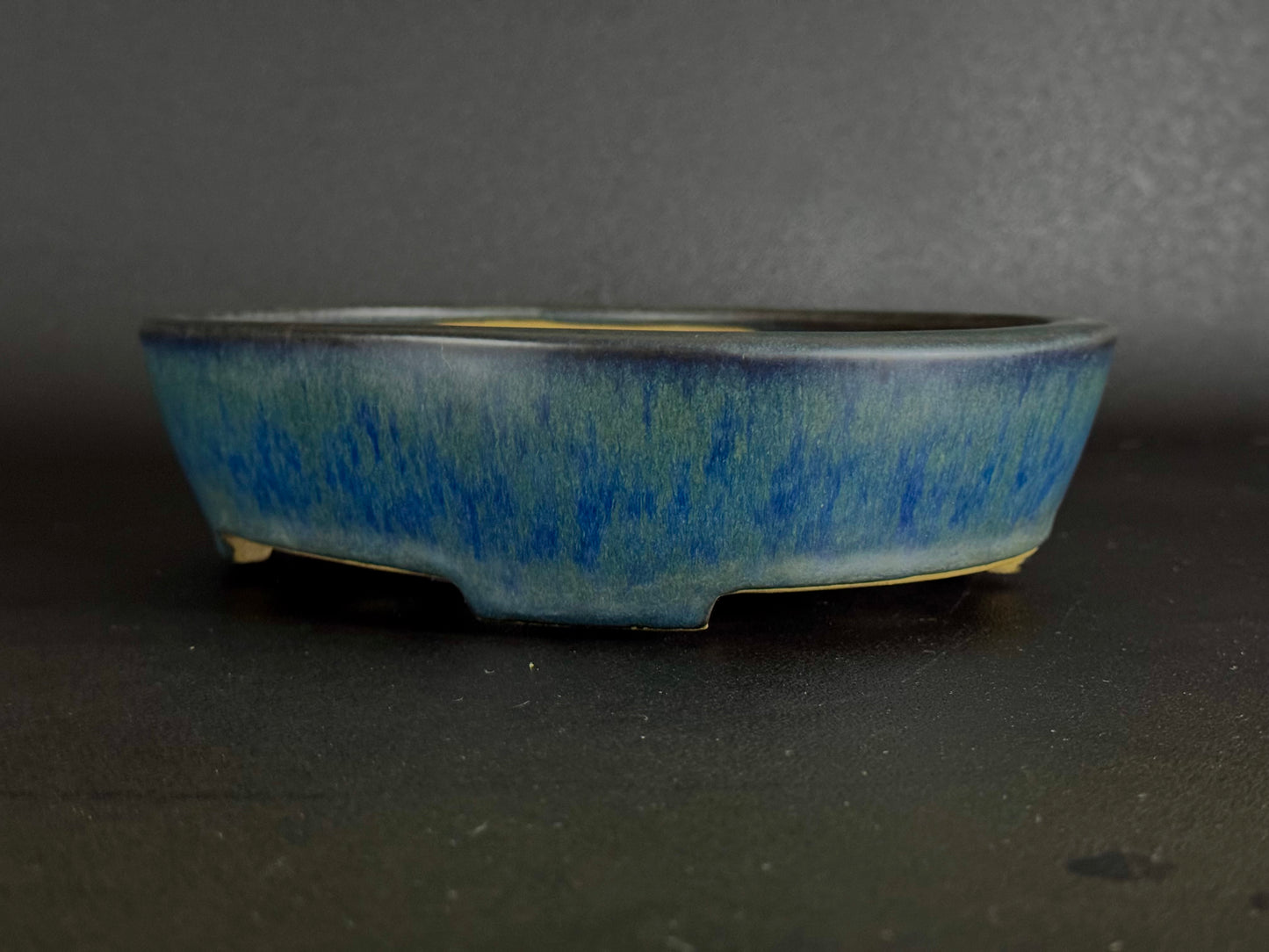 YAMAFUSA 4th Generation KOIE 山房四代 鯉江 (aka SAMBO) – 常滑 – 27.7cm Oval Glazed Cucumber (楕円 胡瓜釉)