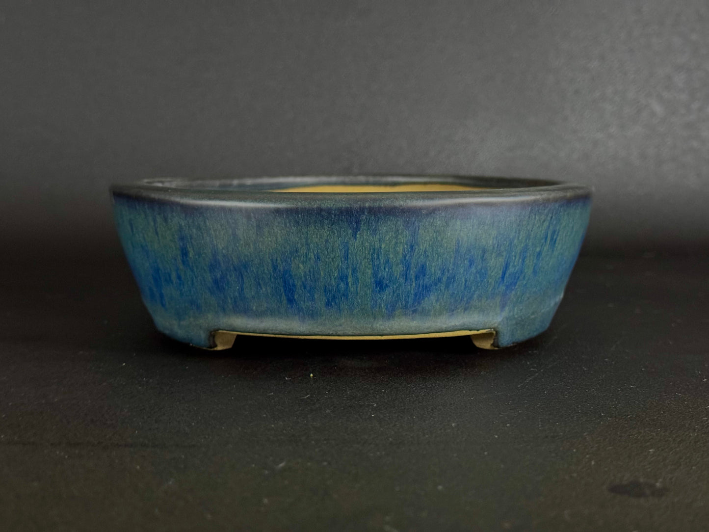 YAMAFUSA 4th Generation KOIE 山房四代 鯉江 (aka SAMBO) – 常滑 – 27.7cm Oval Glazed Cucumber (楕円 胡瓜釉)