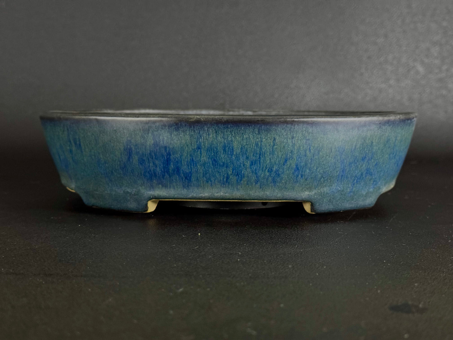YAMAFUSA 4th Generation KOIE 山房四代 鯉江 (aka SAMBO) – 常滑 – 27.7cm Oval Glazed Cucumber (楕円 胡瓜釉)