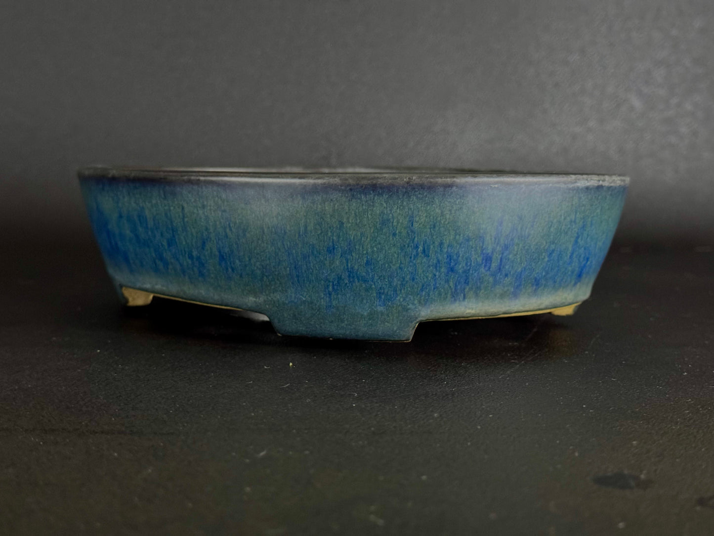 YAMAFUSA 4th Generation KOIE 山房四代 鯉江 (aka SAMBO) – 常滑 – 27.7cm Oval Glazed Cucumber (楕円 胡瓜釉)
