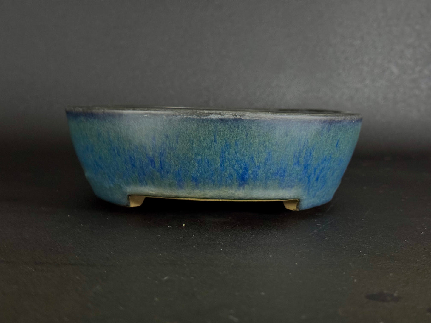 YAMAFUSA 4th Generation KOIE 山房四代 鯉江 (aka SAMBO) – 常滑 – 27.7cm Oval Glazed Cucumber (楕円 胡瓜釉)