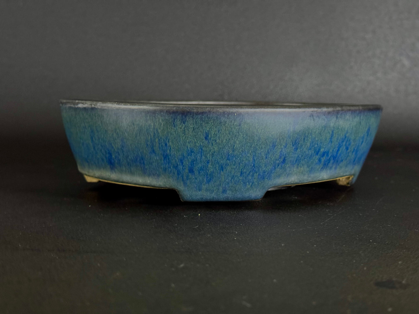 YAMAFUSA 4th Generation KOIE 山房四代 鯉江 (aka SAMBO) – 常滑 – 27.7cm Oval Glazed Cucumber (楕円 胡瓜釉)