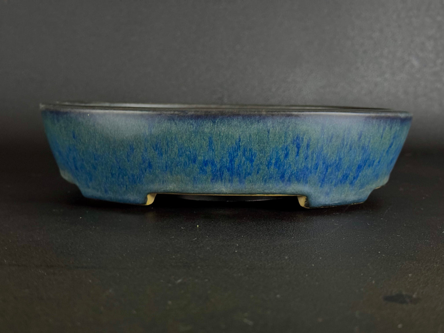 YAMAFUSA 4th Generation KOIE 山房四代 鯉江 (aka SAMBO) – 常滑 – 27.7cm Oval Glazed Cucumber (楕円 胡瓜釉)