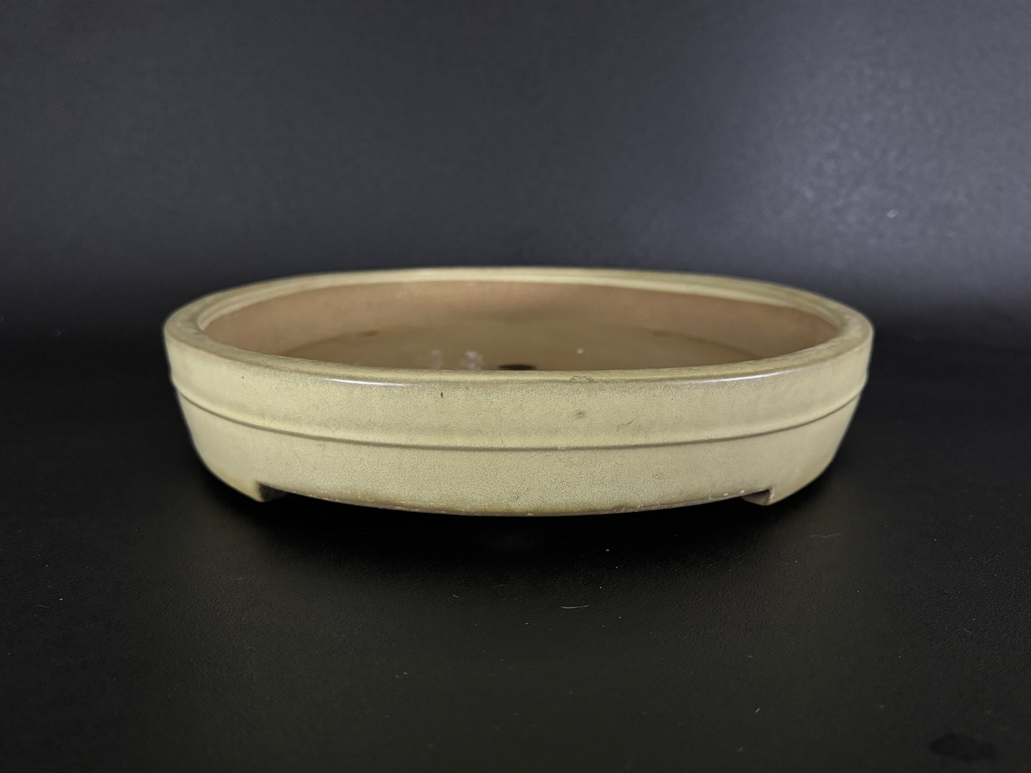 YAMAFUSA 4th Generation KOIE 山房四代 鯉江 (aka SAMBO) – 常滑 – 46.8cm Oval Cream Glazed 楕円 クリーム釉