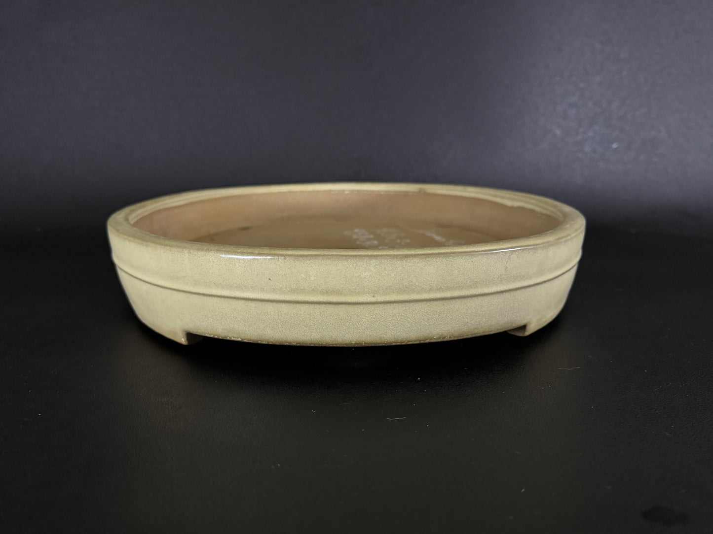 YAMAFUSA 4th Generation KOIE 山房四代 鯉江 (aka SAMBO) – 常滑 – 46.8cm Oval Cream Glazed 楕円 クリーム釉